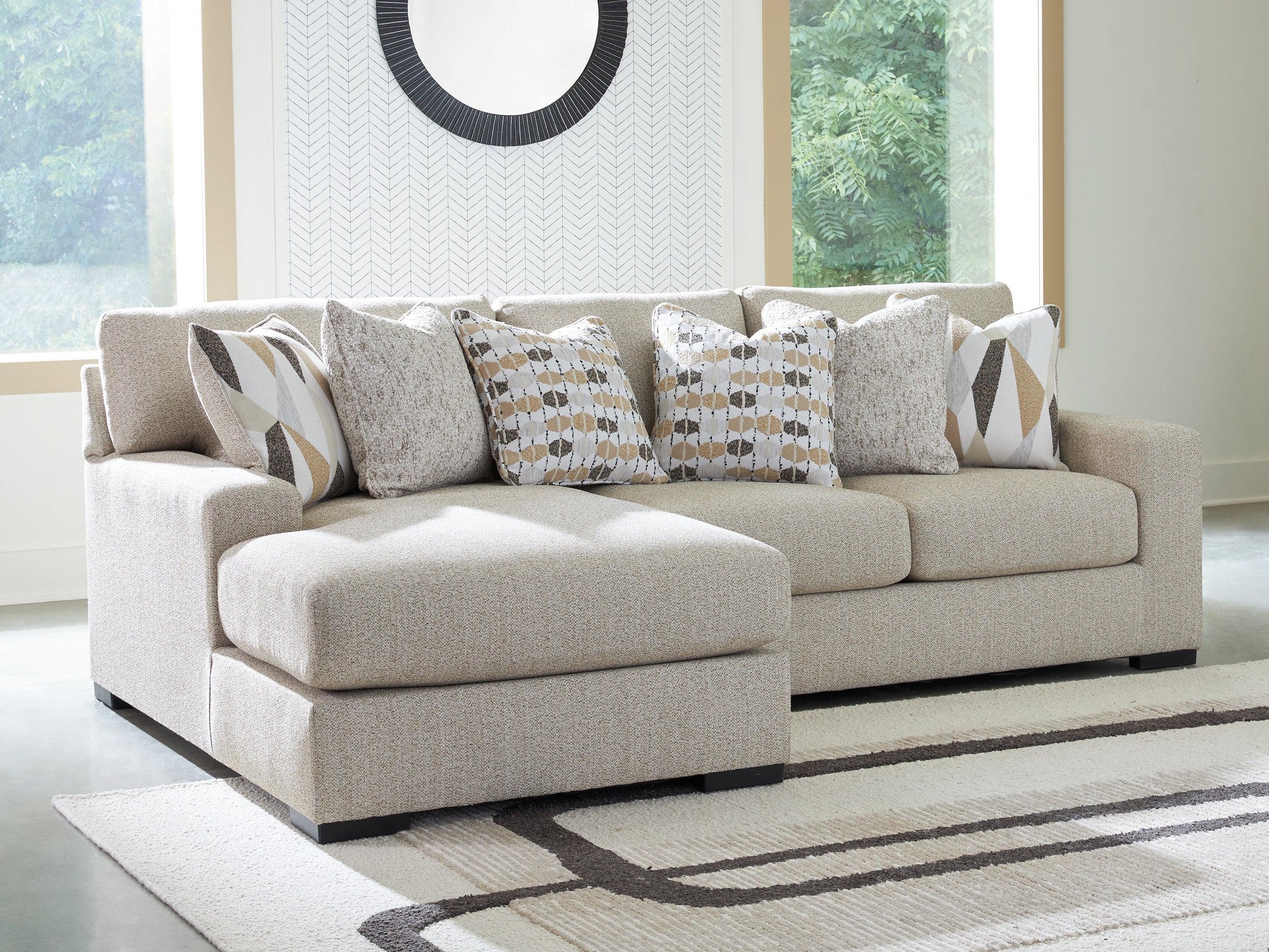 Hoover Furniture Outlet - Ashley Furniture - Laurelgrove 2-Piece Sectional Sofa Chaise - RAF 2-Piece Sectional Sofa Chaise - 75105S4