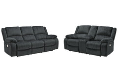Hoover Furniture Outlet - Ashley Furniture - Draycoll Power Reclining Sofa and Loveseat - Power Reclining Sofa and Loveseat - 76504U2