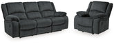 Hoover Furniture Outlet - Ashley Furniture - Draycoll Reclining Sofa and Recliner - Reclining Sofa and Recliner - 76504U3