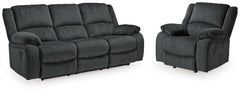 Draycoll Reclining Sofa and Recliner