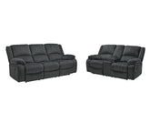Hoover Furniture Outlet - Ashley Furniture - Draycoll Reclining Sofa and Loveseat - Reclining Sofa and Loveseat - 76504U1
