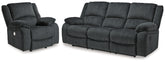 Hoover Furniture Outlet - Ashley Furniture - Draycoll Reclining Sofa and Power Recliner - Reclining Sofa and Power Recliner - 76504U9