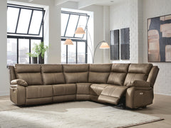 Hoover Furniture Outlet - Ashley Furniture - Max-Momentum 5-Piece Power Reclining Sectional - 5-Piece Power Reclining Sectional - PC82305S4