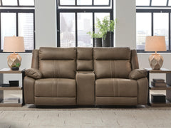 Hoover Furniture Outlet - Ashley Furniture - Max-Momentum 3-Piece Power Reclining Sectional Loveseat with Audio Console - 3-Piece Power Reclining Sectional Loveseat with Audio Console - PC82305S2