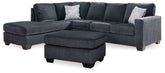 Hoover Furniture Outlet - Ashley Furniture - Altari 2-Piece Sectional with Chaise and Ottoman - 2-Piece Sectional with Chaise and Ottoman - 87213U11