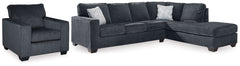 Hoover Furniture Outlet - Ashley Furniture - Altari 2-Piece Sectional and Chair - 2-Piece Sectional and Chair - 87213U16