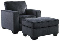 Hoover Furniture Outlet - Ashley Furniture - Altari Chair and Ottoman - Chair and Ottoman - 87213U2