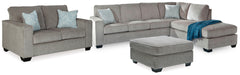Hoover Furniture Outlet - Ashley Furniture - Altari 2-Piece Sleeper Sectional, Loveseat and Ottoman - 2-Piece Sleeper Sectional, Loveseat and Ottoman - 87214U6