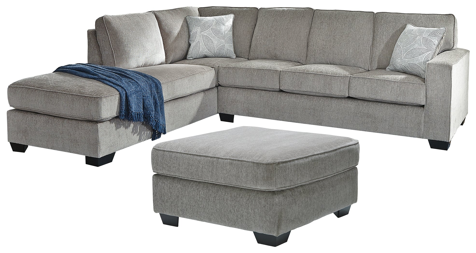 Hoover Furniture Outlet - Ashley Furniture - Altari 2-Piece Sectional with Ottoman - 2-Piece Sectional with Ottoman - 87214U2