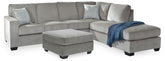 Hoover Furniture Outlet - Ashley Furniture - Altari 2-Piece Sectional with Chaise and Oversized Ottoman - 2-Piece Sectional with Chaise and Oversized Ottoman - 87214U11