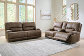 Hoover Furniture Outlet - Ashley Furniture - Beckley Place Power Reclining Sofa and Loveseat - Power Reclining Sofa and Loveseat - PC91802U1