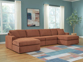 Hoover Furniture Outlet - Ashley Furniture - Modmax 4-Piece Double Storage Chaise Sectional - RAF 4-Piece Double Storage Chaise Sectional - 92102S80