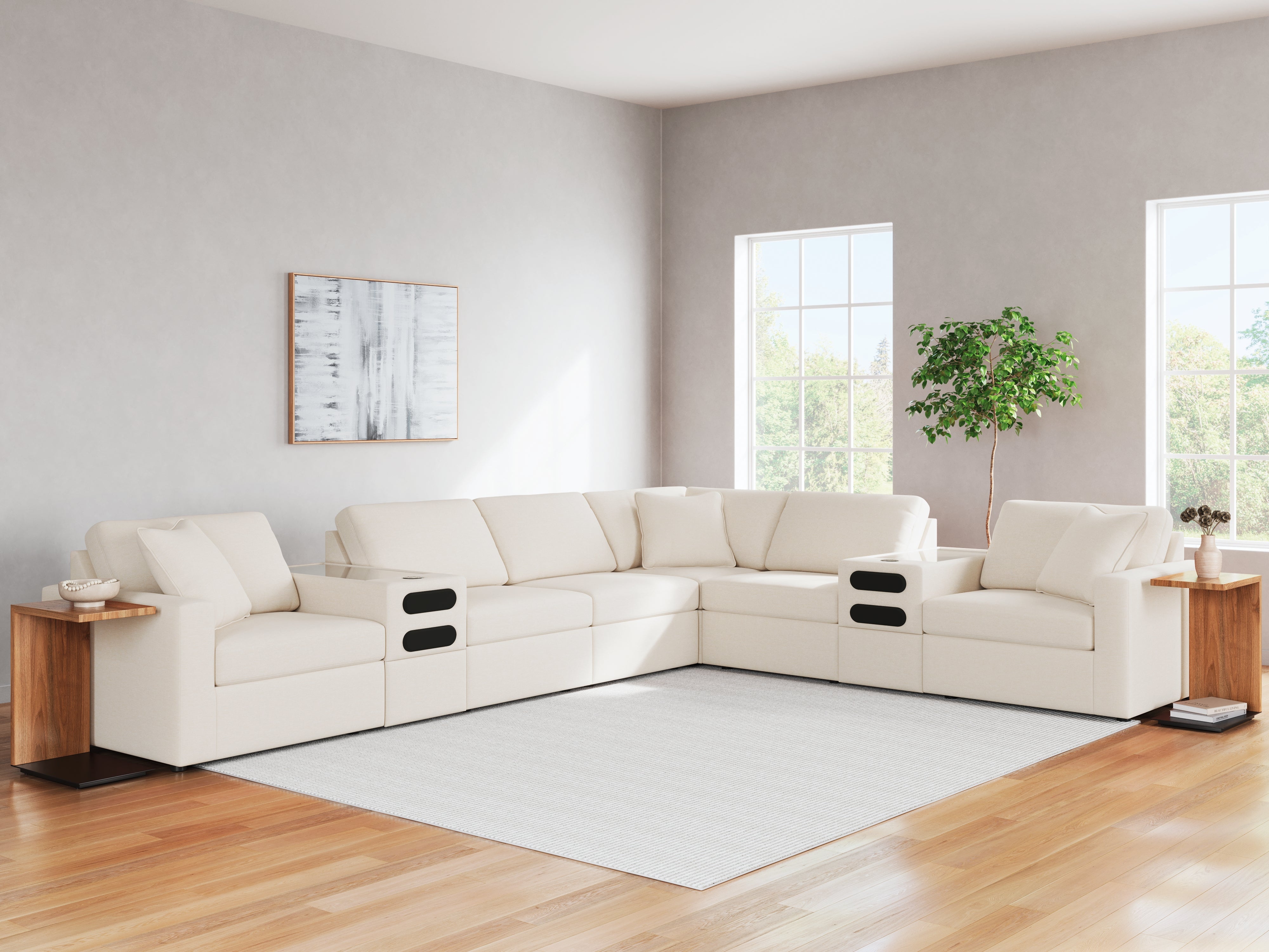 Hoover Furniture Outlet - Ashley Furniture - Modmax 8-Piece Sectional - RAF 8-Piece Sectional - 92103S16