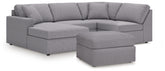 Hoover Furniture Outlet - Ashley Furniture - Modmax 4-Piece Sectional and Oversized Accent Ottoman - 4-Piece Sectional and Oversized Accent Ottoman - 92104U27