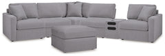 Hoover Furniture Outlet - Ashley Furniture - Modmax 6-Piece Sectional and Oversized Accent Ottoman - 6-Piece Sectional and Oversized Accent Ottoman - 92104U25