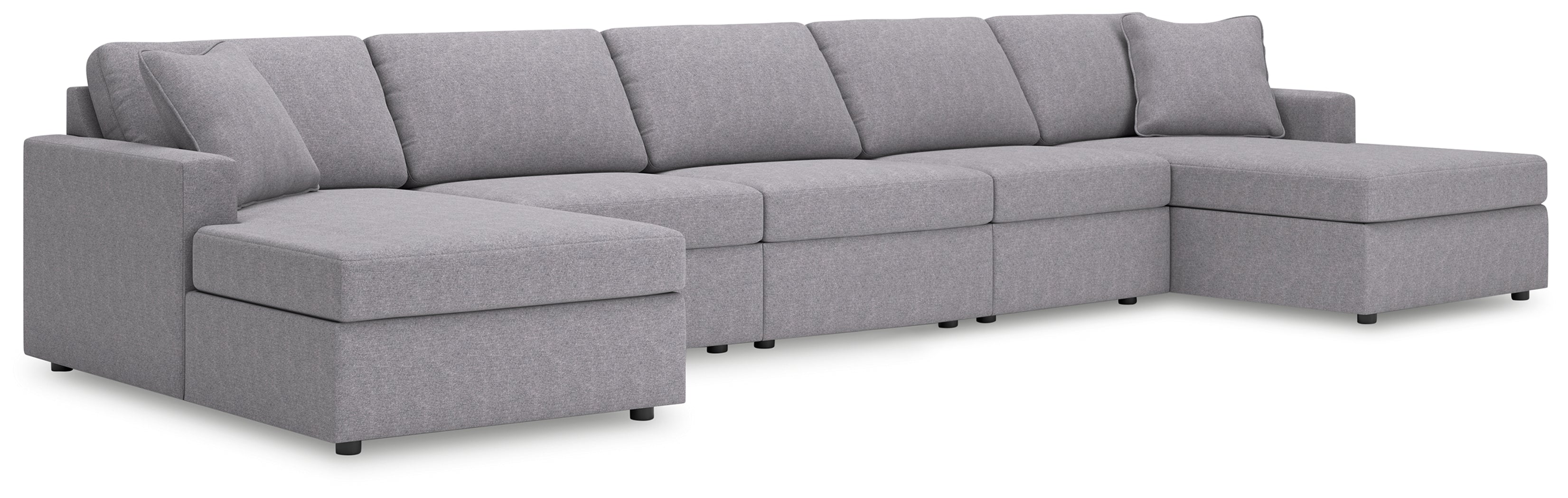 Hoover Furniture Outlet - Ashley Furniture - Modmax 5-Piece Double Chaise Sectional - 5-Piece Double Chaise Sectional - 92104S125