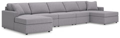 Hoover Furniture Outlet - Ashley Furniture - Modmax 5-Piece Double Chaise Sectional - 5-Piece Double Chaise Sectional - 92104S125