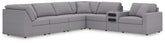 Hoover Furniture Outlet - Ashley Furniture - Modmax 7-Piece Sectional - 7-Piece Sectional with Audio Console - 92104S34