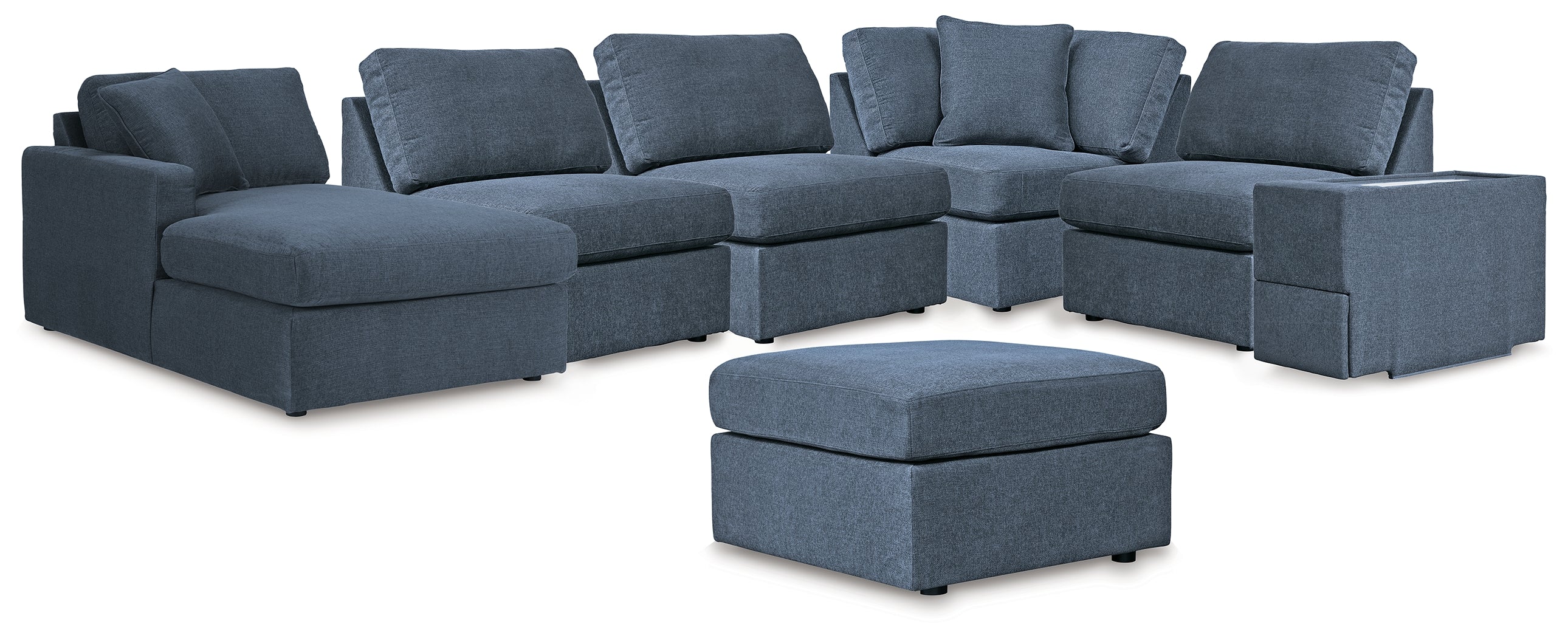 Hoover Furniture Outlet - Ashley Furniture - Modmax 6-Piece Sectional with Chaise and Ottoman - 6-Piece Sectional with Chaise and Ottoman - 92121U6