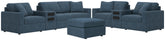 Hoover Furniture Outlet - Ashley Furniture - Modmax 4-Piece Sectional Sofa, 3-Piece Sectional Loveseat and Ottoman - 4-Piece Sectional Sofa, 3-Piece Sectional Loveseat and Ottoman - 92121U25