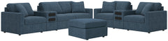 Hoover Furniture Outlet - Ashley Furniture - Modmax 4-Piece Sectional Sofa, 3-Piece Sectional Loveseat and Ottoman - 4-Piece Sectional Sofa, 3-Piece Sectional Loveseat and Ottoman - 92121U25