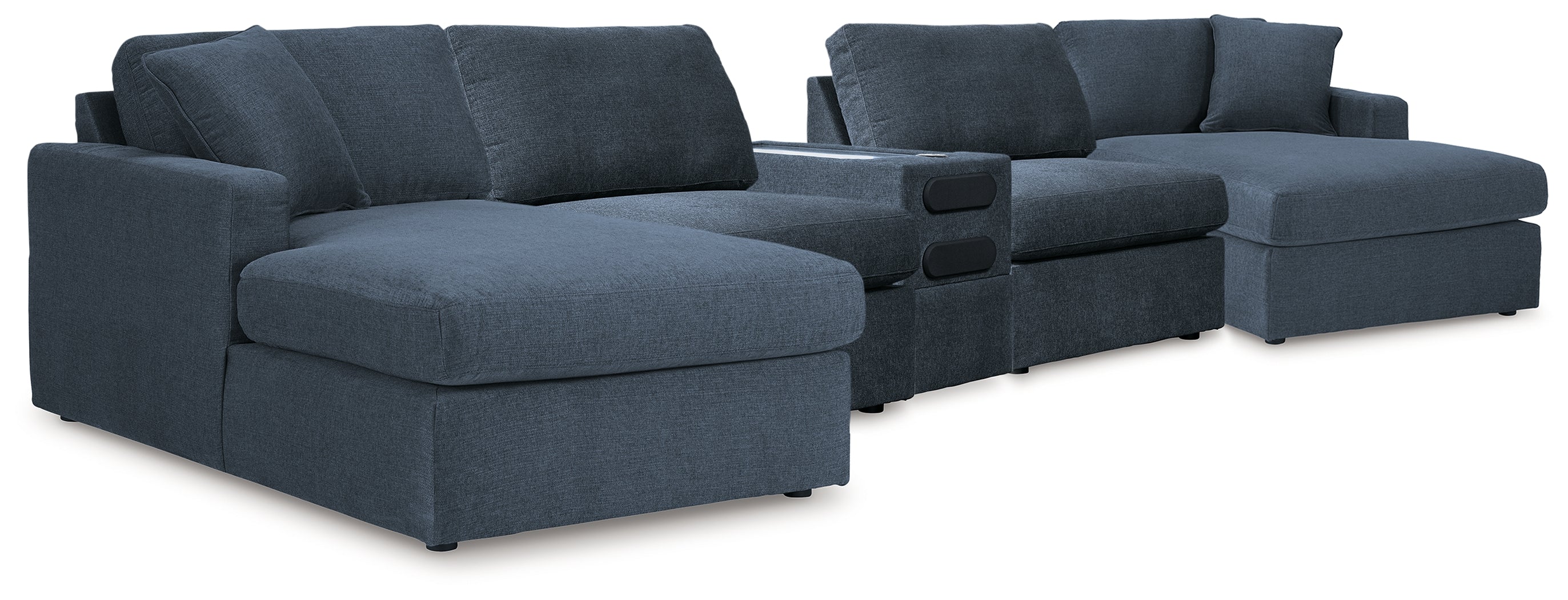 Hoover Furniture Outlet - Ashley Furniture - Modmax 5 Piece Sectional with Audio Console - RAF 5 Piece Sectional with Audio Console - 92121S70