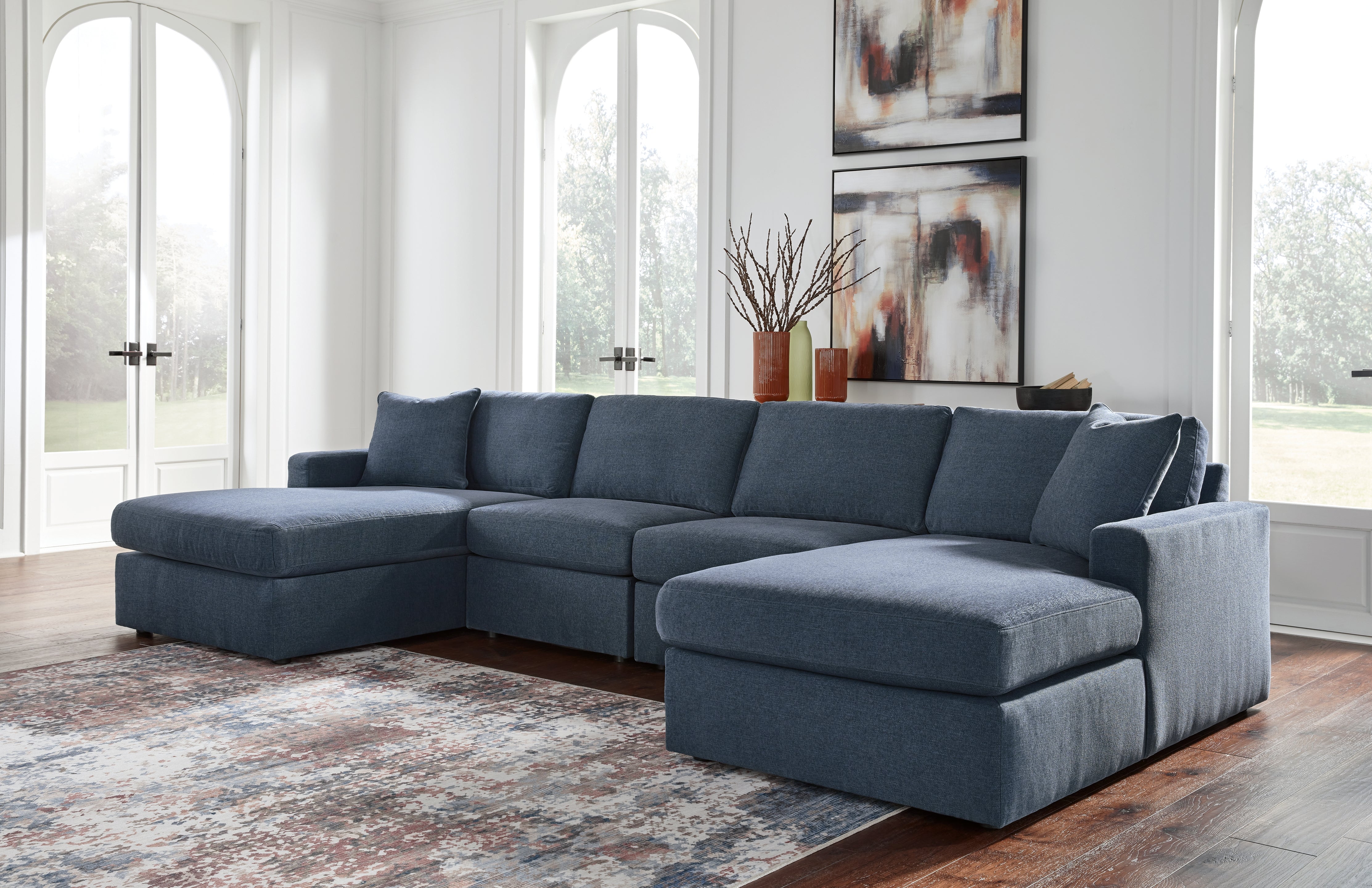 Hoover Furniture Outlet - Ashley Furniture - Modmax 4-Piece Sectional with Chaise - RAF 4-Piece Sectional with Chaise - 92121S19