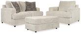 Hoover Furniture Outlet - Ashley Furniture - Soletren Loveseat, Oversized Chair and Ottoman - Loveseat, Oversized Chair and Ottoman - 95104U14