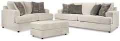Hoover Furniture Outlet - Ashley Furniture - Soletren Sofa, Loveseat, and Ottoman - Sofa, Loveseat, and Ottoman - 95104U3