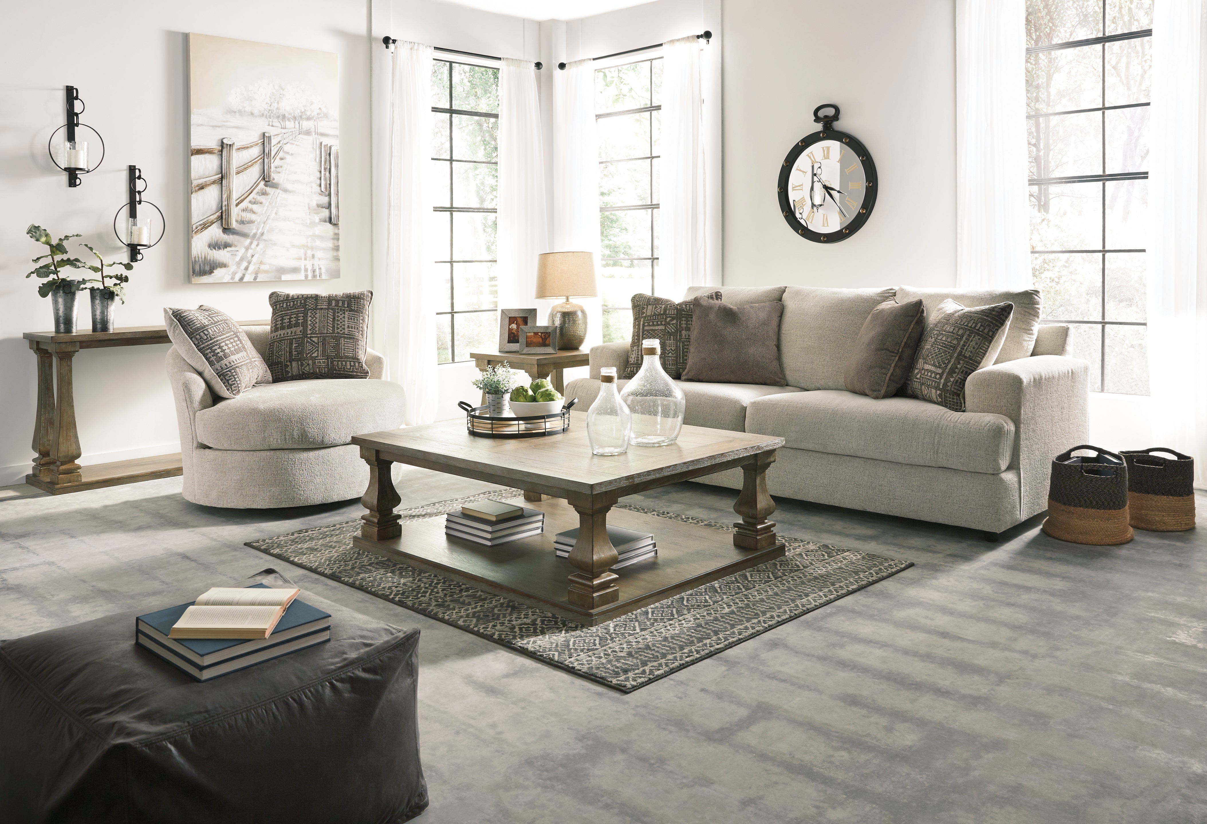 Hoover Furniture Outlet - Ashley Furniture - Soletren Sofa and Chair - Sofa and Chair - 95104U6