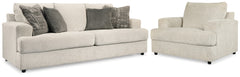 Hoover Furniture Outlet - Ashley Furniture - Soletren Sofa Sleeper and Oversized Chair - Sofa Sleeper and Oversized Chair - 95104U7