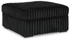 Midnight-Madness Sofa and Oversized Ottoman
