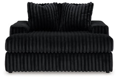 Hoover Furniture Outlet - Ashley Furniture - Midnight-Madness 2-Piece Sectional and Oversized Chaise - 2-Piece Sectional and Oversized Chaise / Onyx - 98103U5