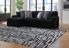Hoover Furniture Outlet - Ashley Furniture - Midnight-Madness 2-Piece Sectional Sofa with Chaise - RAF 2-Piece Sectional Sofa with Chaise - 98103S1