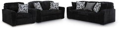 Hoover Furniture Outlet - Ashley Furniture - Midnight-Madness Sofa, Loveseat and Oversized Chair - Sofa, Loveseat and Oversized Chair - 98103U14