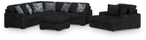 Hoover Furniture Outlet - Ashley Furniture - Midnight-Madness 3-Piece Sectional, Chaise and Oversized Accent Ottoman - 3-Piece Sectional, Chaise and Oversized Accent Ottoman - 98103U1