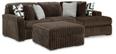 Hoover Furniture Outlet - Ashley Furniture - Midnight-Madness 2-Piece Sectional and Ottoman - 2-Piece Sectional and Ottoman - 98104U7