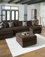 Hoover Furniture Outlet - Ashley Furniture - Midnight-Madness Super Chaise - RAF Super Chaise / Onyx - 98103S8