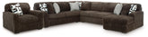 Hoover Furniture Outlet - Ashley Furniture - Midnight-Madness 4-Piece Sectional and Oversized Chair - 4-Piece Sectional and Oversized Chair - 98104S27