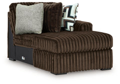 Midnight-Madness 4-Piece Sectional and Oversized Chair