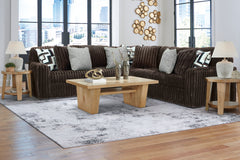 Hoover Furniture Outlet - Ashley Furniture - Midnight-Madness 2-Piece Sectional - LAF 2-Piece Sectional / Onyx - 98103S7