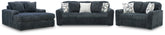 Hoover Furniture Outlet - Ashley Furniture - Midnight-Madness Sofa, Loveseat and Oversized Chaise - Sofa, Loveseat and Oversized Chaise - 98105U2
