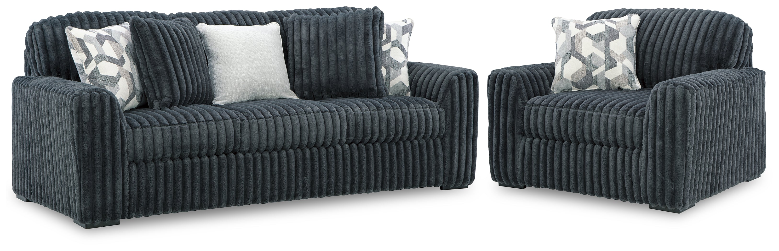 Hoover Furniture Outlet - Ashley Furniture - Midnight-Madness Sofa and Oversized Chair - Sofa and Oversized Chair - 98105U3