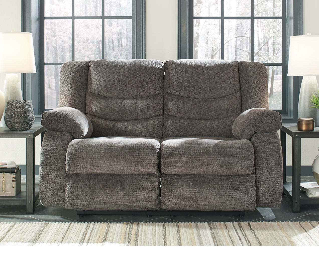 Hoover Furniture Outlet - Ashley Furniture - Tulen Reclining Loveseat - Reclining Loveseat - 9860686