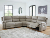 Hoover Furniture Outlet - Ashley Furniture - Narwhal Place 5-Piece Power Reclining Sectional - 5-Piece Power Reclining Sectional - PC99201S8