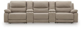 Hoover Furniture Outlet - Ashley Furniture - Narwhal Place 5-Piece Reclining Sectional with Storage Consoles - 5-Piece Reclining Sectional with Storage Consoles - PC99201S39