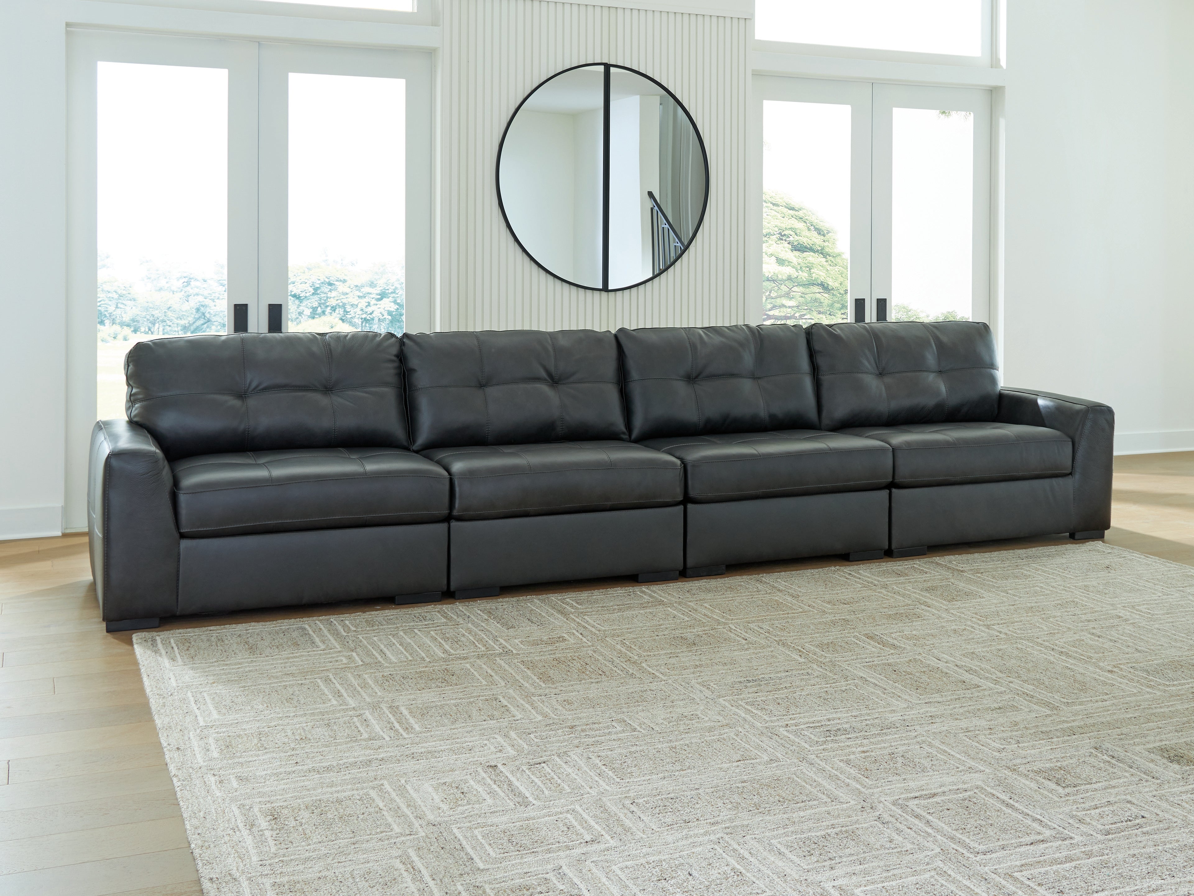 Hoover Furniture Outlet - Ashley Furniture - Brindley Pier 4-Piece Sectional - RAF 4-Piece Sectional - 99503S4