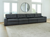 Hoover Furniture Outlet - Ashley Furniture - Brindley Pier 4-Piece Sectional - RAF 4-Piece Sectional - 99503S4