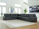Hoover Furniture Outlet - Ashley Furniture - Brindley Pier 6-Piece Sectional - RAF 6-Piece Sectional - 99503S5