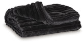 Hoover Furniture Outlet - Ashley Furniture - Alsonwell Throw (Set of 3) - Throw (3/CS) / Black - A1001083